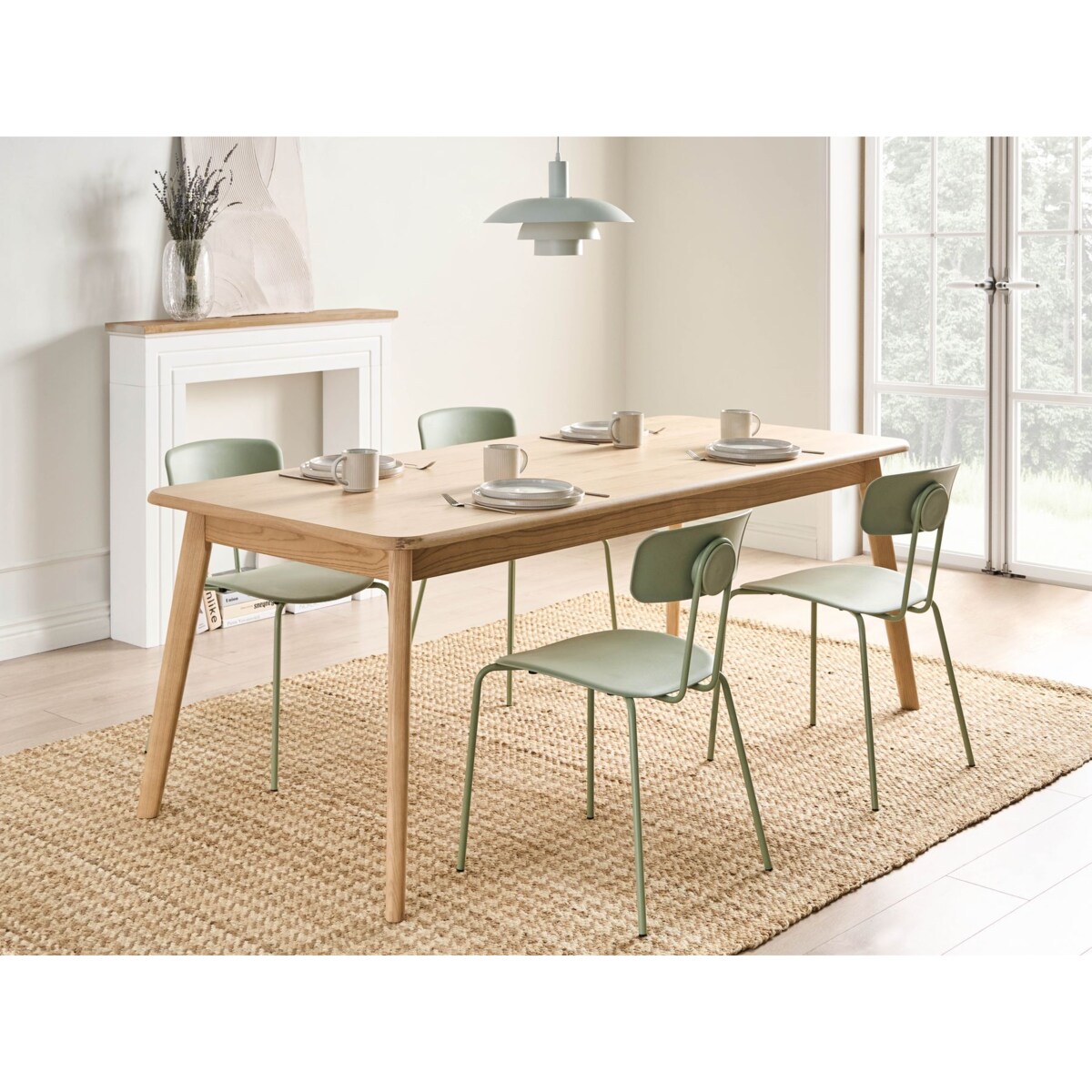 Stół do jadalni KEHO Dąb jasny 200 cm 90 cm