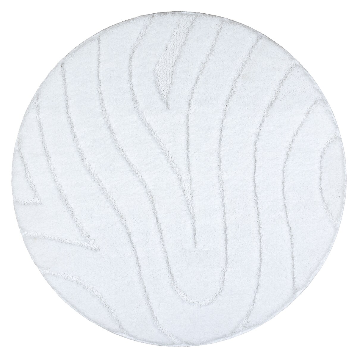 Dywan łazienkowy SUPREME koło WAVES fale, koło 50 cm