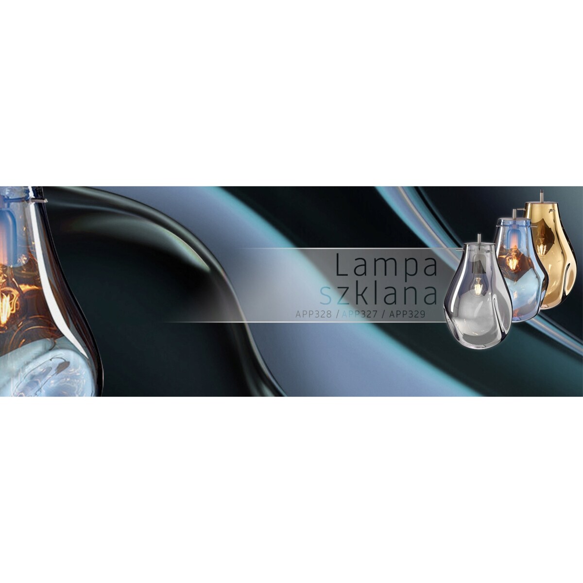 Lampa Sufitowa Wisząca Skandynawska Szkło Kolory