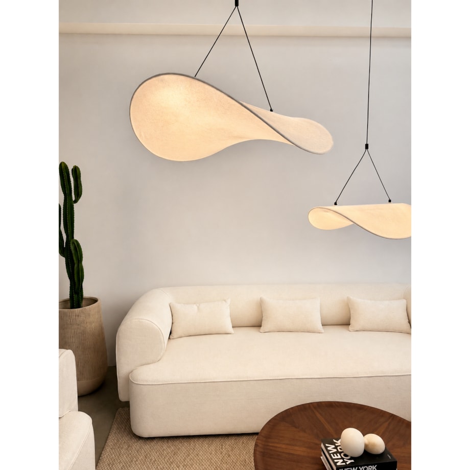 Lampa wisząca Hikari L biała Monnarita