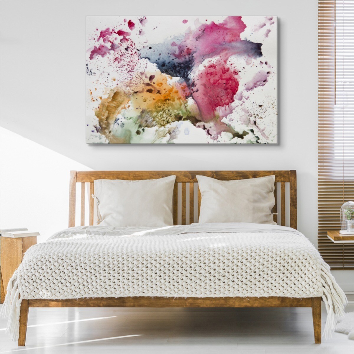 Obraz na płótnie akwarelowa abstrakcja 120x80cm