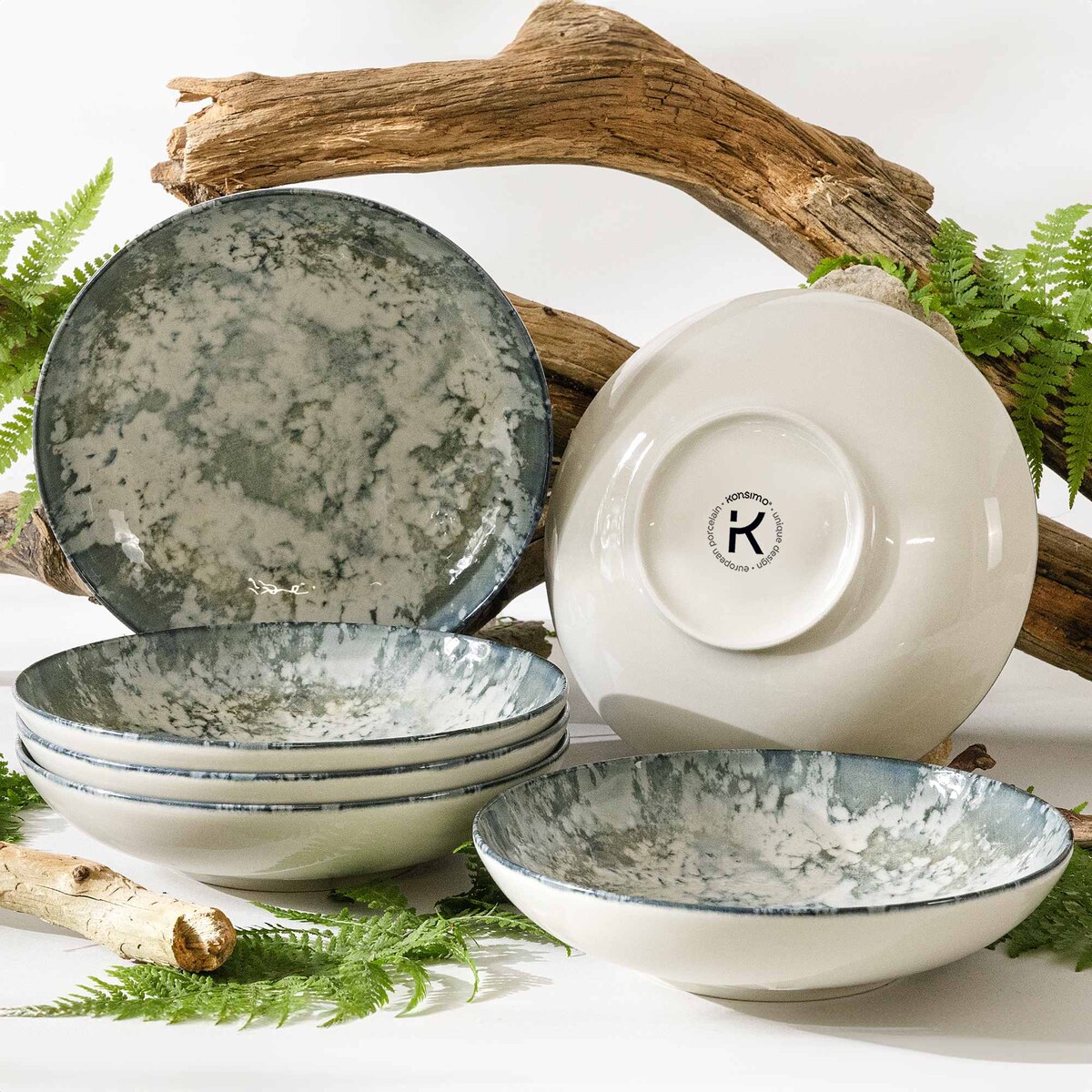 Talerz głęboki 6 szt. FINGO