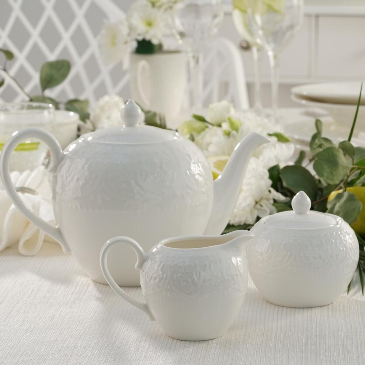 VILLA ITALIA Serwis kawowy na 6 osób porcelanowy 21 elementów GLORIETTA