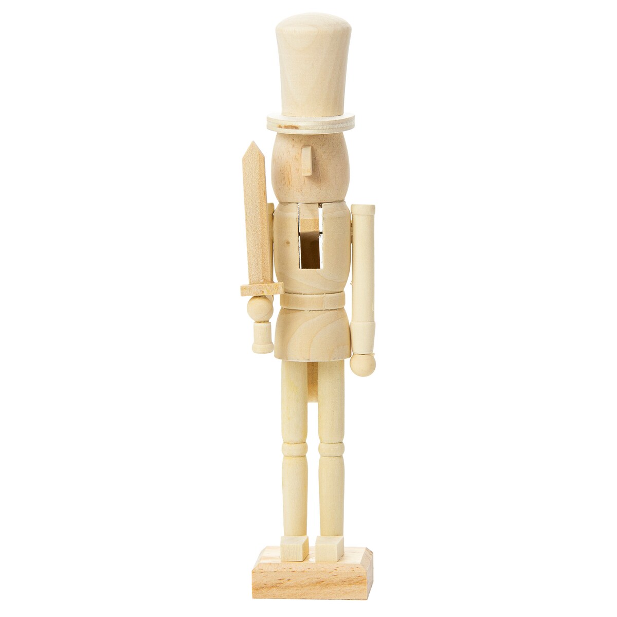 Figurka Świąteczna Do Malowania Drewniana 25 Cm Dla Dzieci Boże Narodzenie Miecz