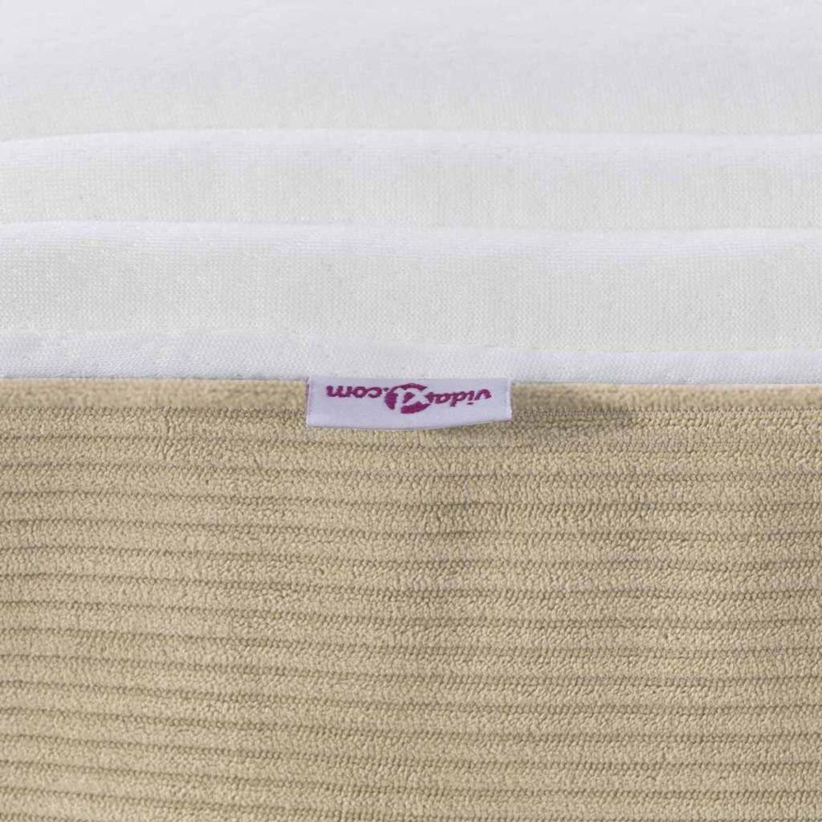 vidaXL Materac do łóżka z materacem Zielony 140 x 190 cm tkanina