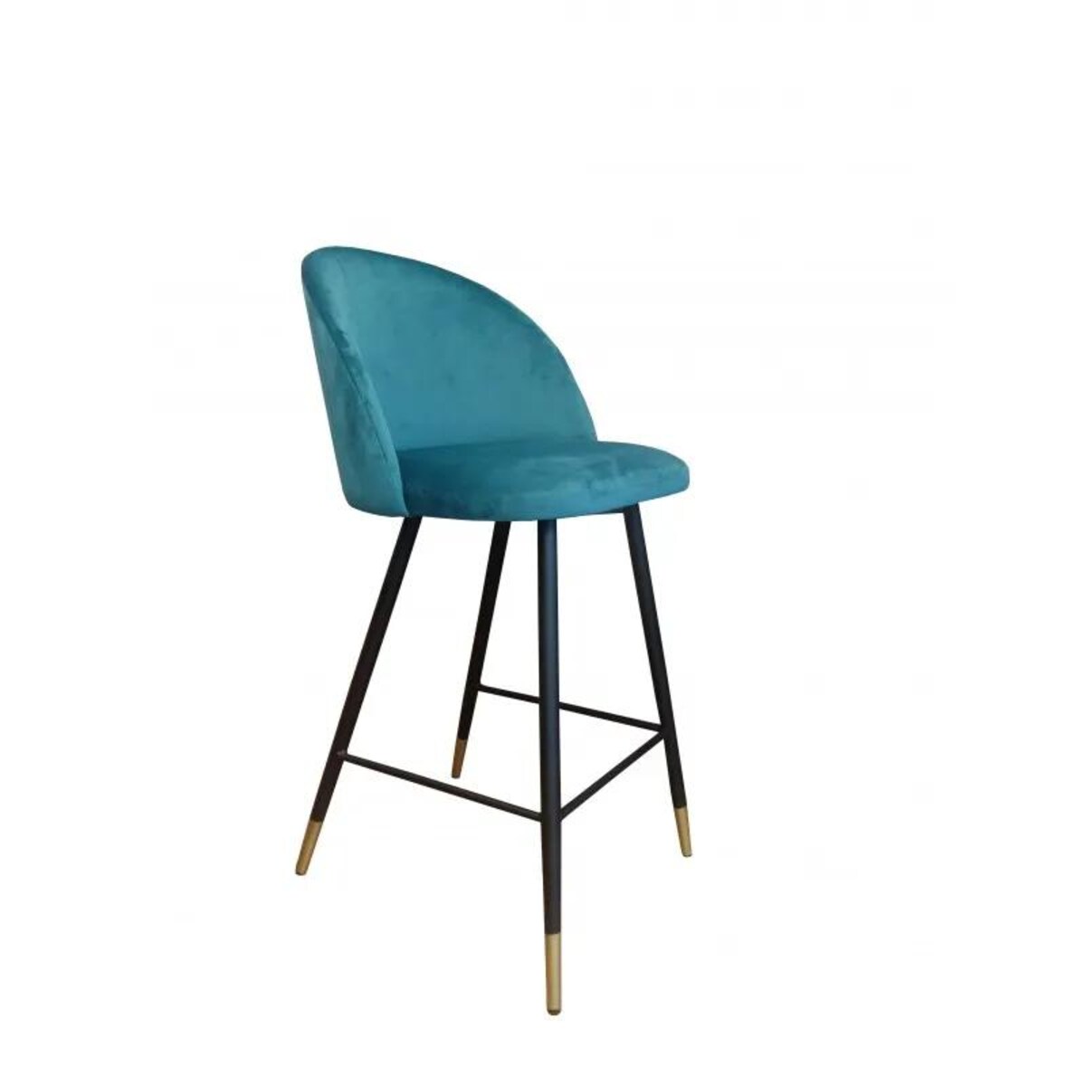 Hoker niski CLAUDINE VELVET GOLD morski