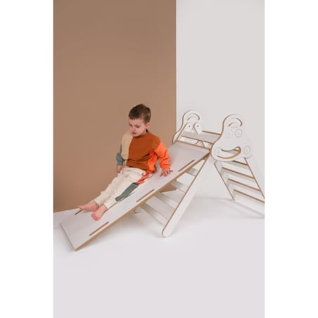 Drabinka Pikler + DUŻA zjeżdżalnia CHMURKI