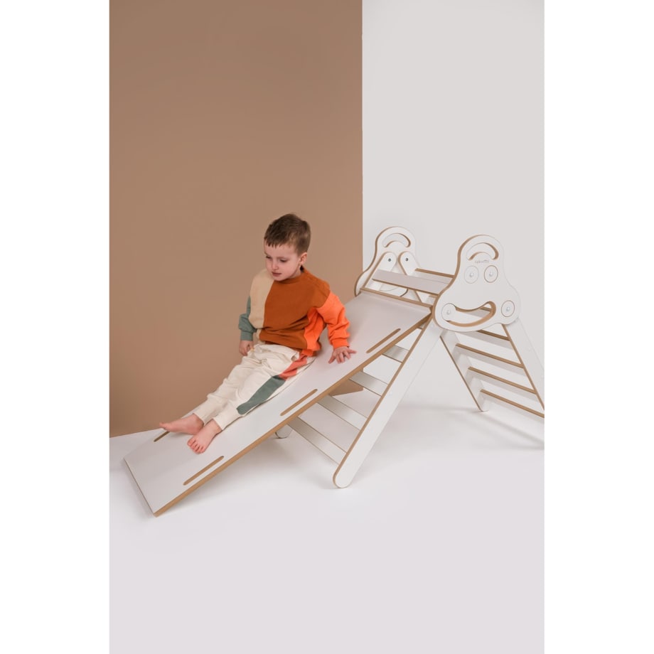 Drabinka Pikler + DUŻA zjeżdżalnia CHMURKI