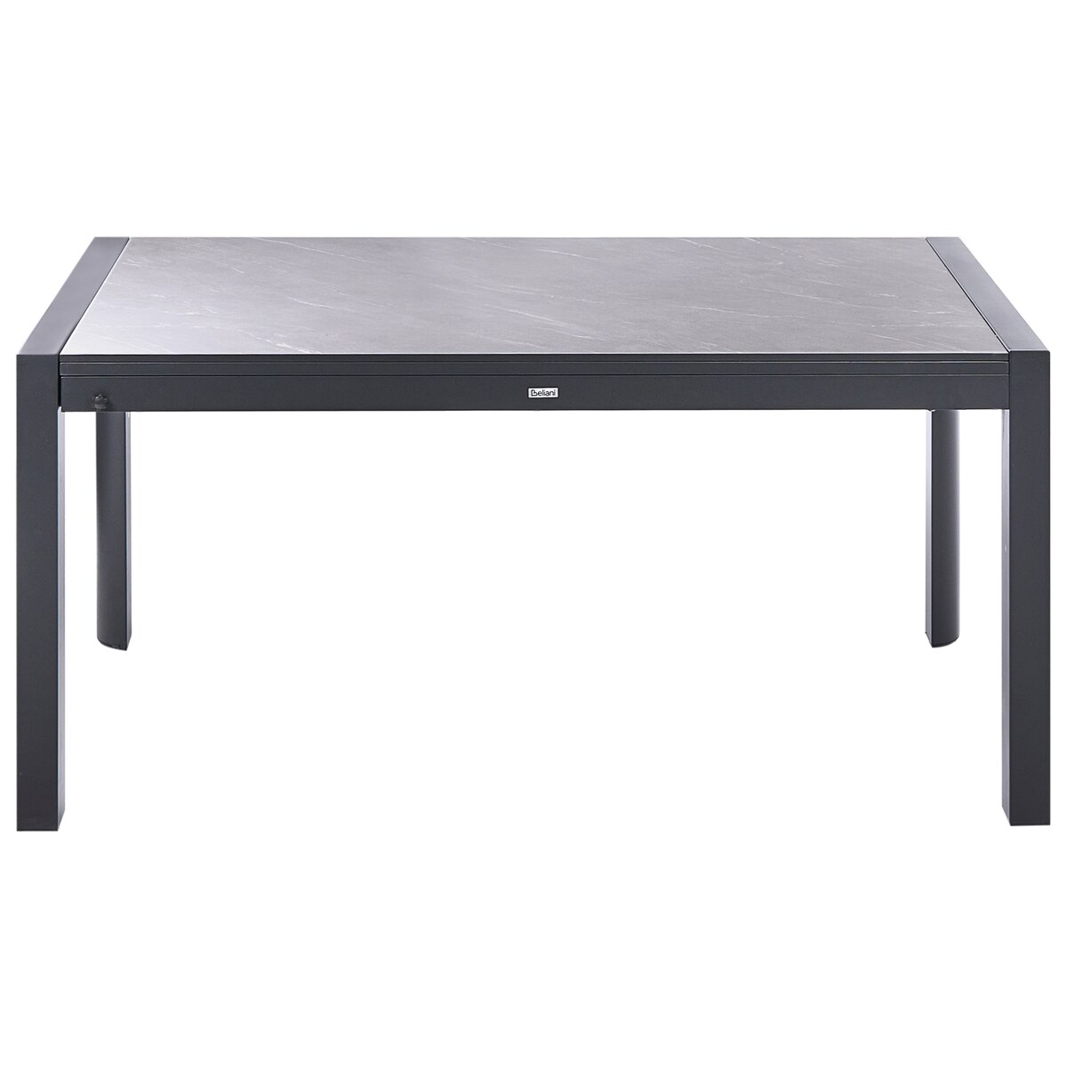 Stół ogrodowy rozkładany BINASCO 160/220 cm 90 cm Imitacja kamienia Szary