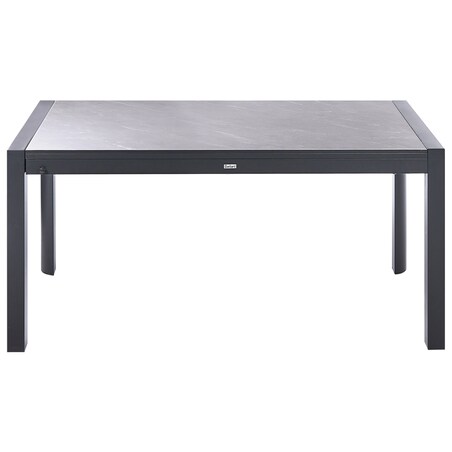 Stół ogrodowy rozkładany BINASCO 160/220 cm 90 cm Imitacja kamienia Szary