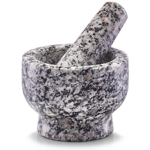 Moździerz kuchenny GRANIT z tłuczkiem - Ø 9 x 6,5 cm, ZELLER