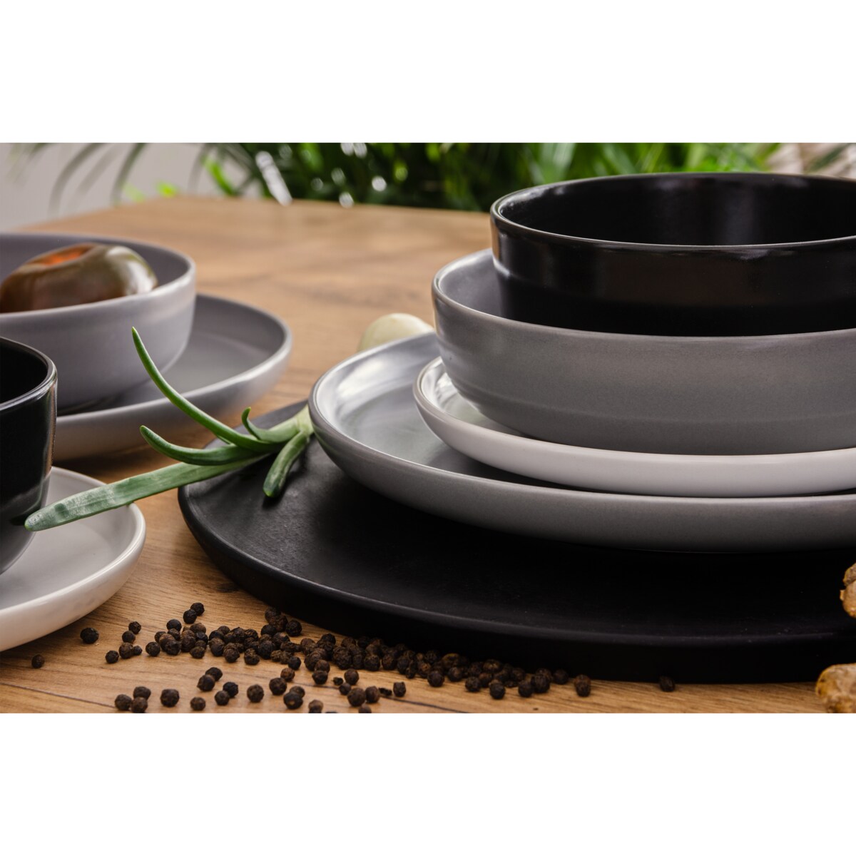 KONSIMO VICTO Zestaw obiadowy 6-osobowy wielobarwny (24 elementy)