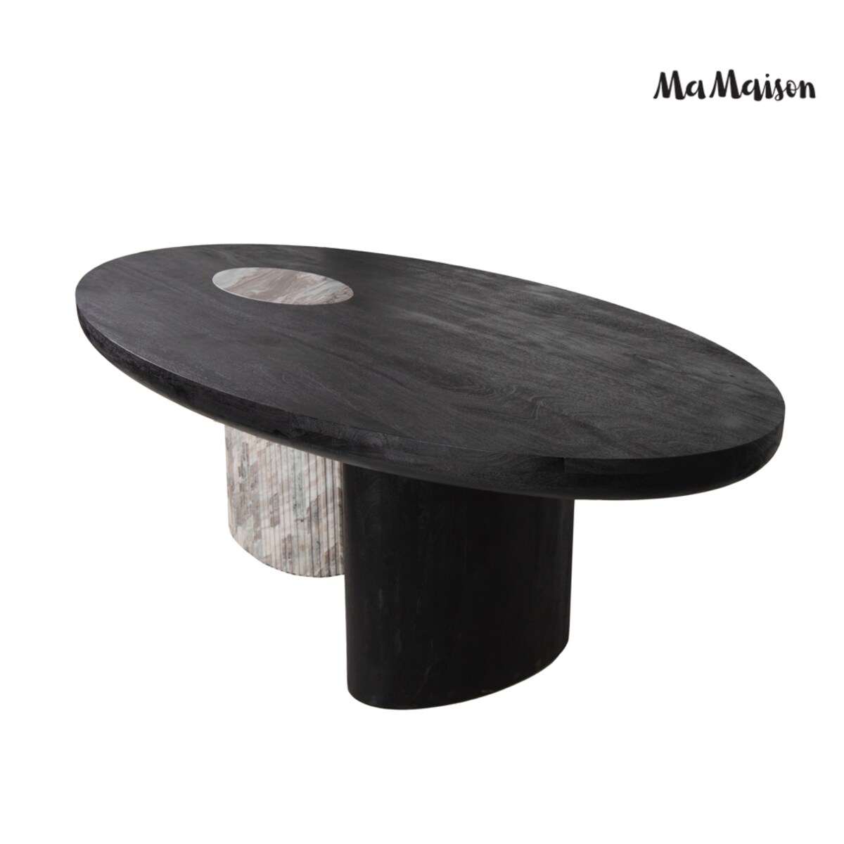 MaMaison stół do jadalni ATLANTE 240 marmur Sawar drewno mango