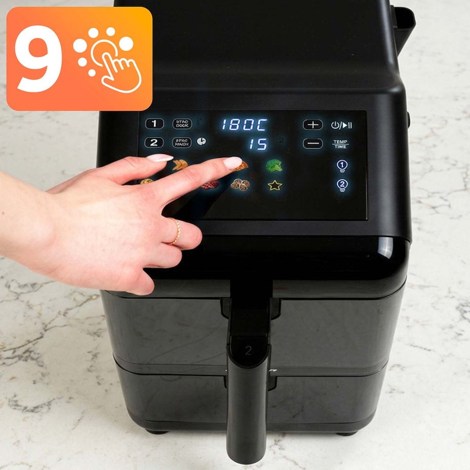 Frytkownica beztłuszczowa Berdsen BD-663 dwukomorowa 11,6L pionowa Air Fryer 3000W