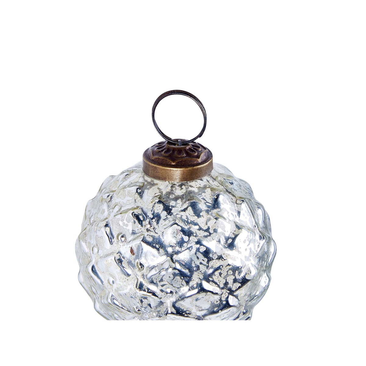 Zestaw 6 bombek szklanych srebrny ARGENTIN