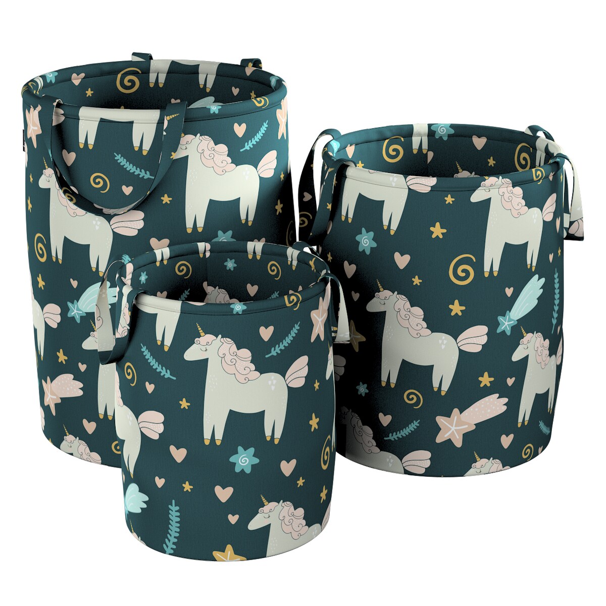 Kosz na zabawki Tobi, niebieski, 30x40cm, Magic Collection