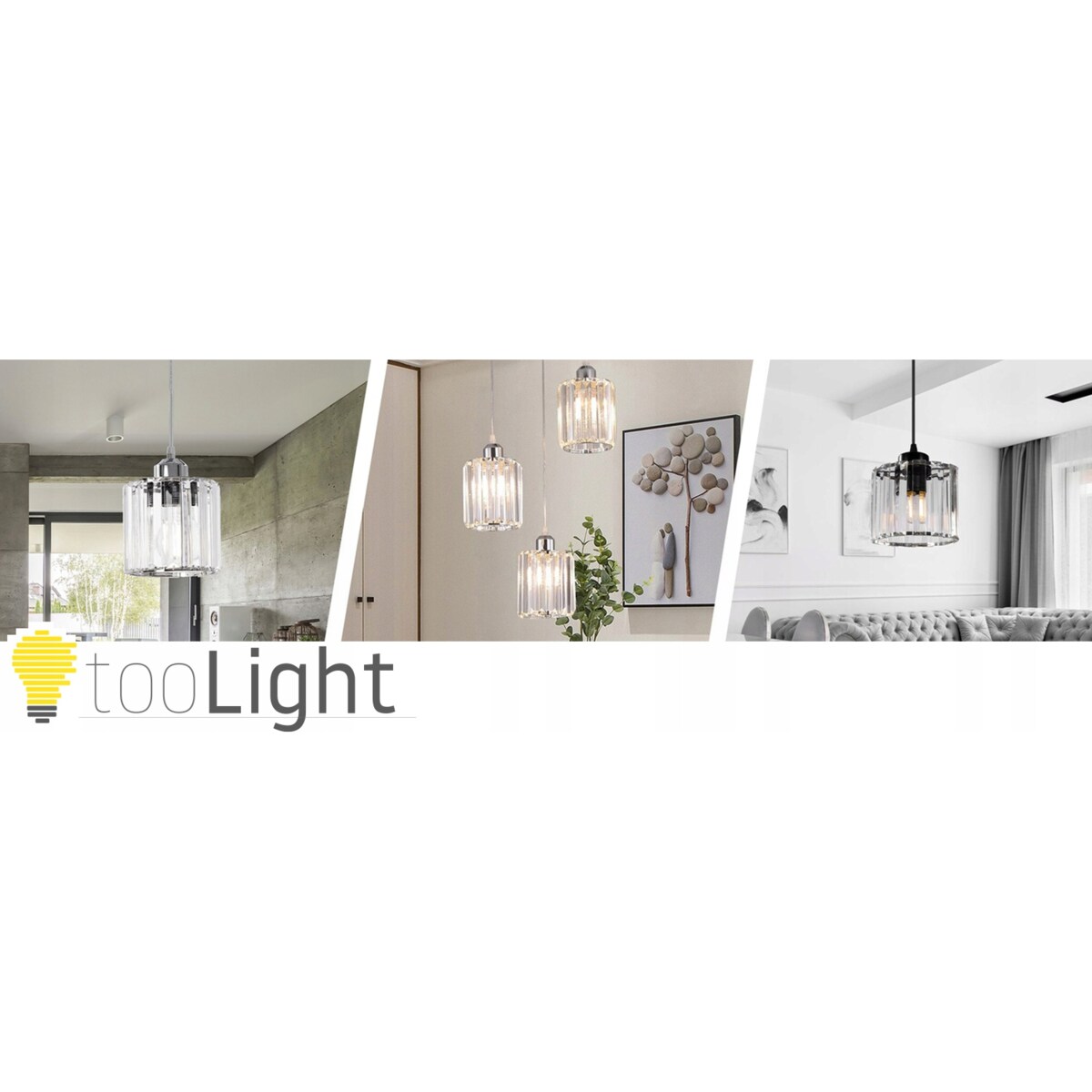 Lampa Sufitowa Wisząca Kryształ Czarna Glamour