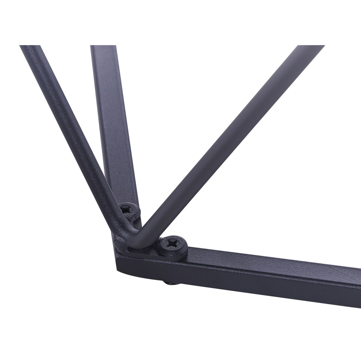 Zestaw 2 stolików kawowych BRUNI Brązowy/ czarny