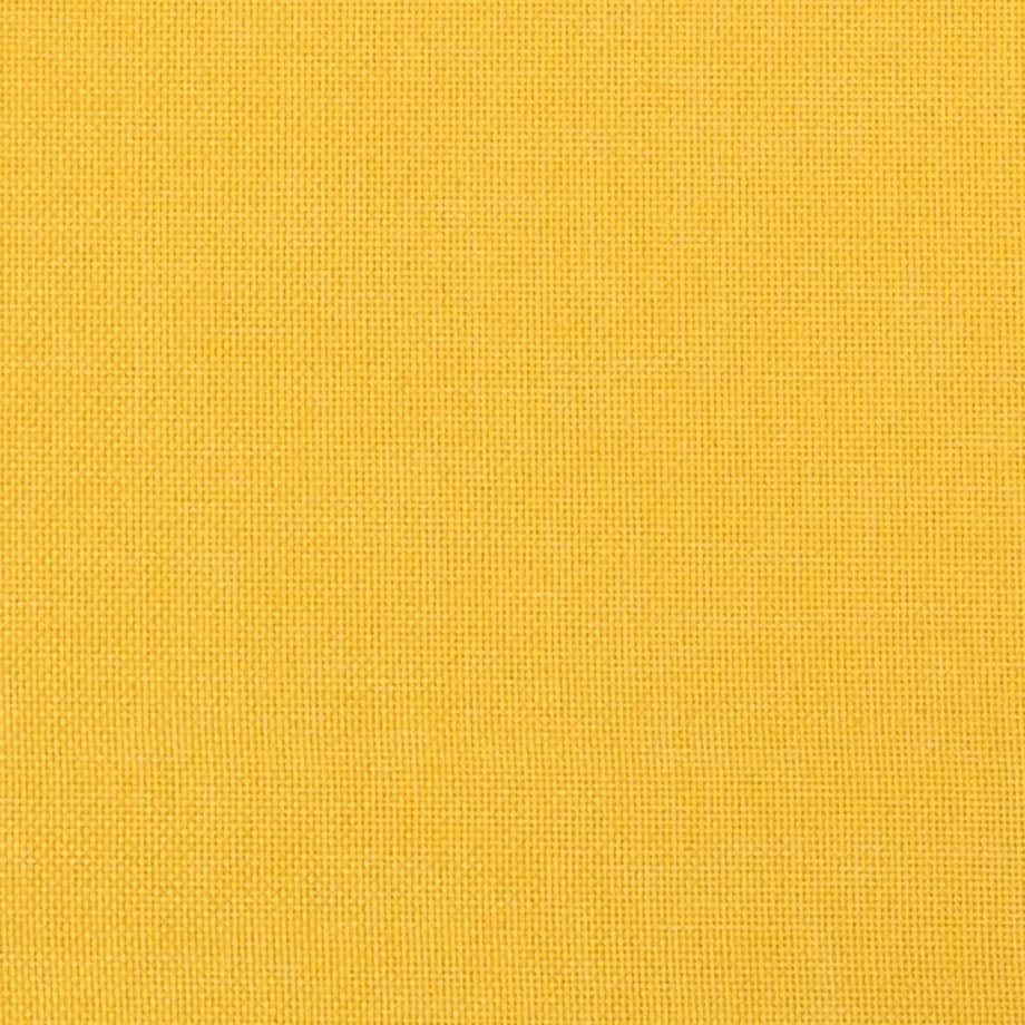 vidaXL Fotel, musztardowy, obity tkaniną