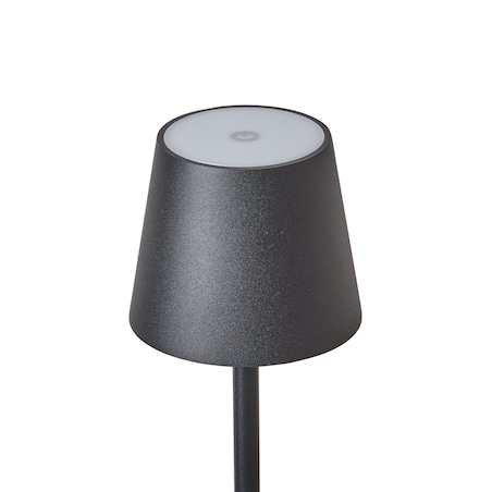Bezprzewodowa lampa podłogowa LED GAVARRESA Ze ściemniaczem Metal Czarny