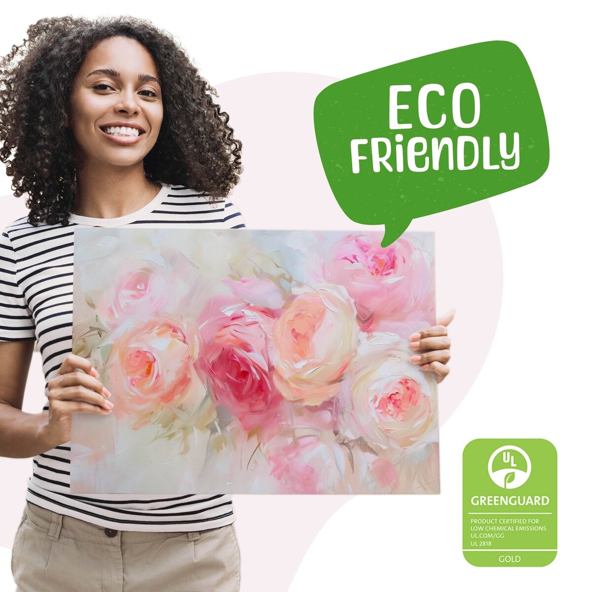 Obraz Do Sypialni Salonu Pastelowe Róże Kwiaty Natura Rośliny 120x80cm