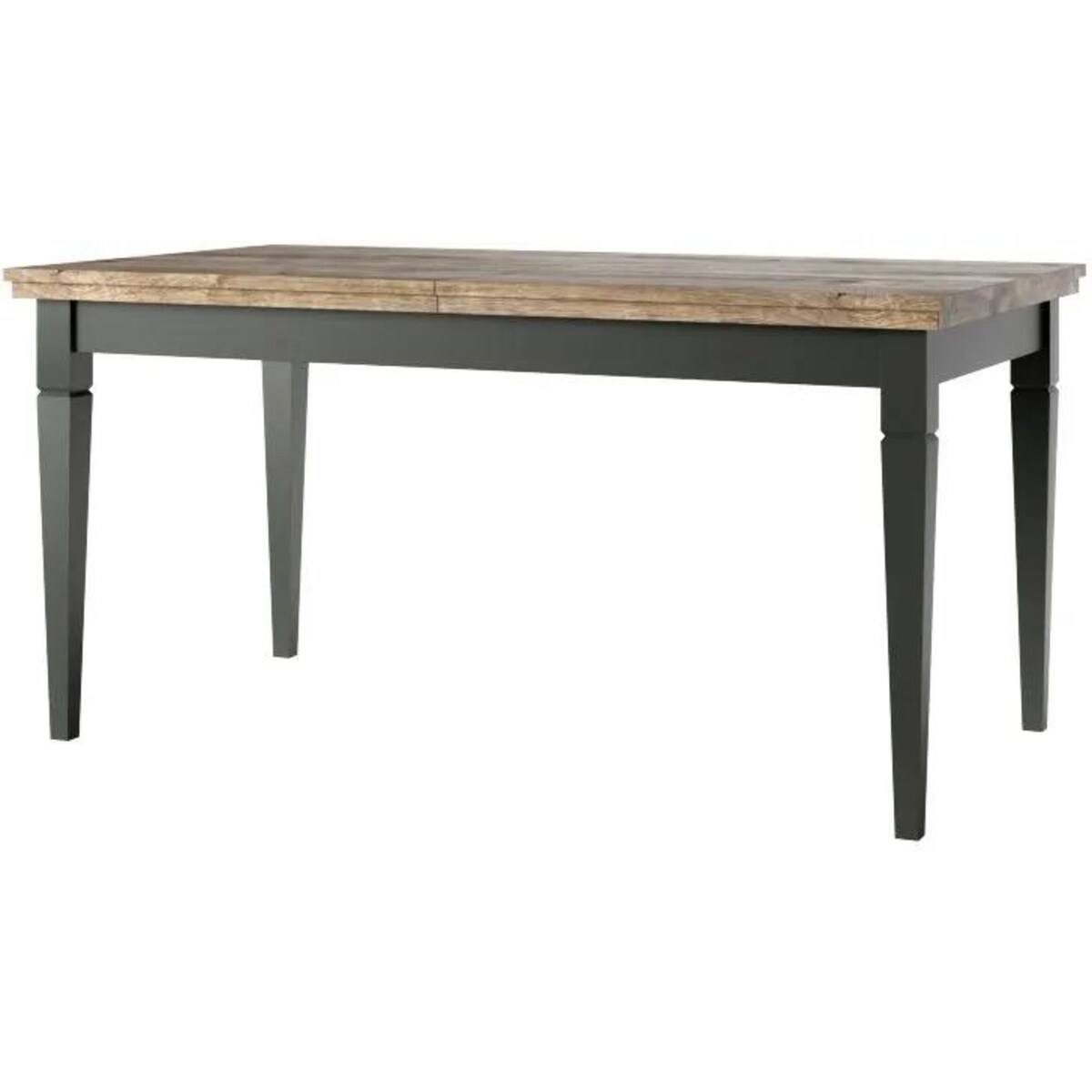 Stół rozkładany EVORA 160(240)x90 dąb lefkas/zielony mat