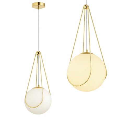 Lampa Sufitowa Wisząca App1793-1Cp Biały, Szkło