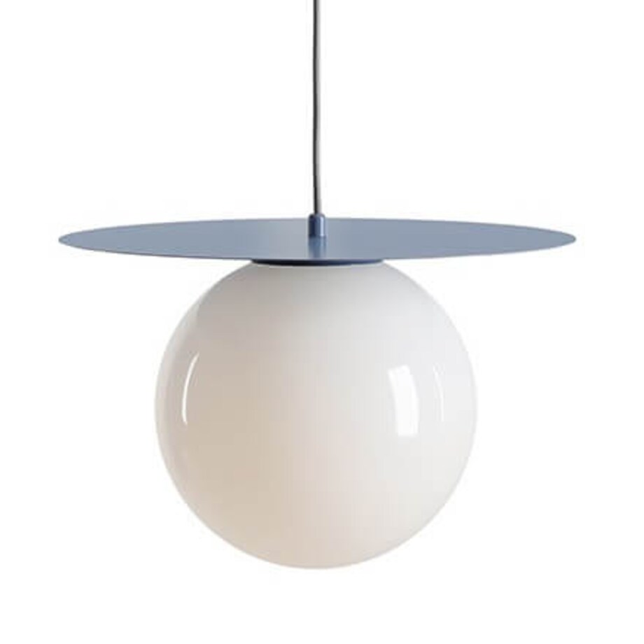 Jadalniana lampa wisząca Loop 1125G16_L Aldex molekułowa niebieski