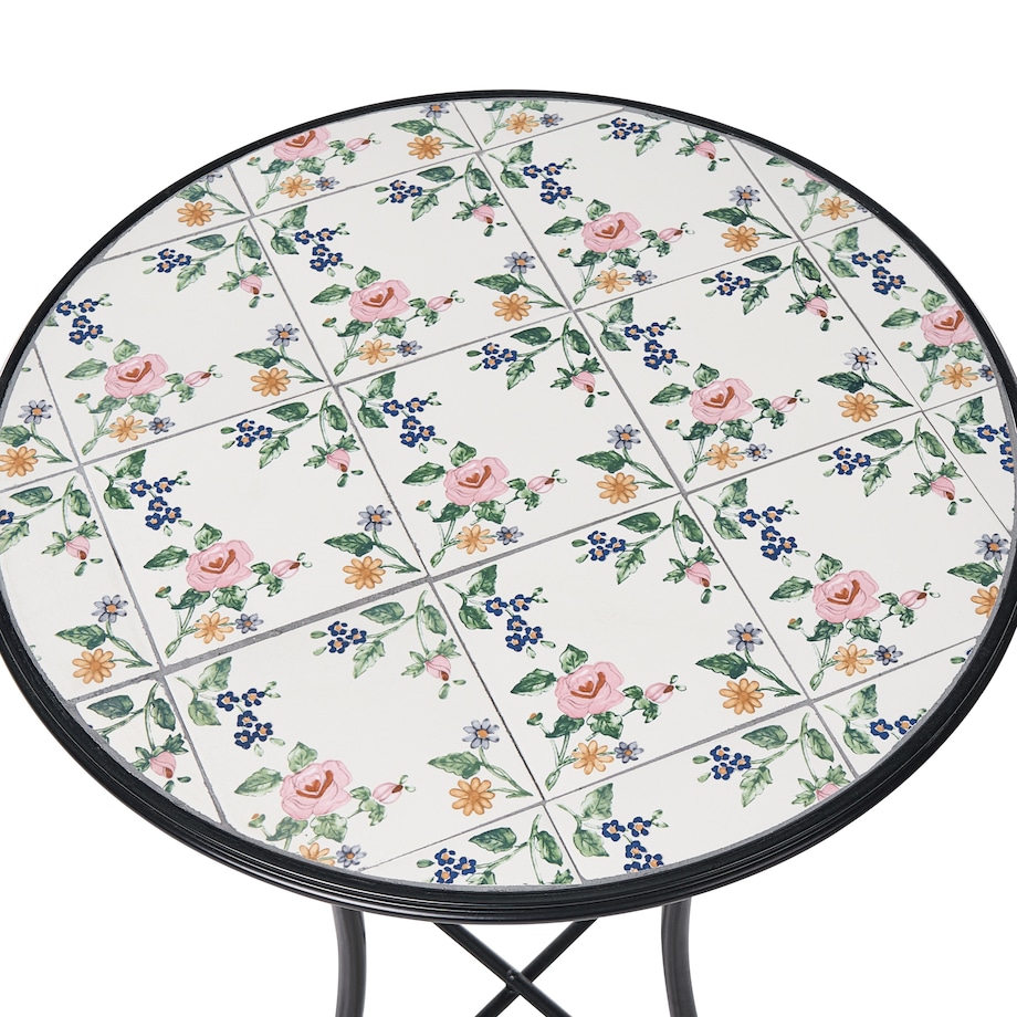 Stolik bistro COLLIO 60 cm 60 cm Metal Czarny