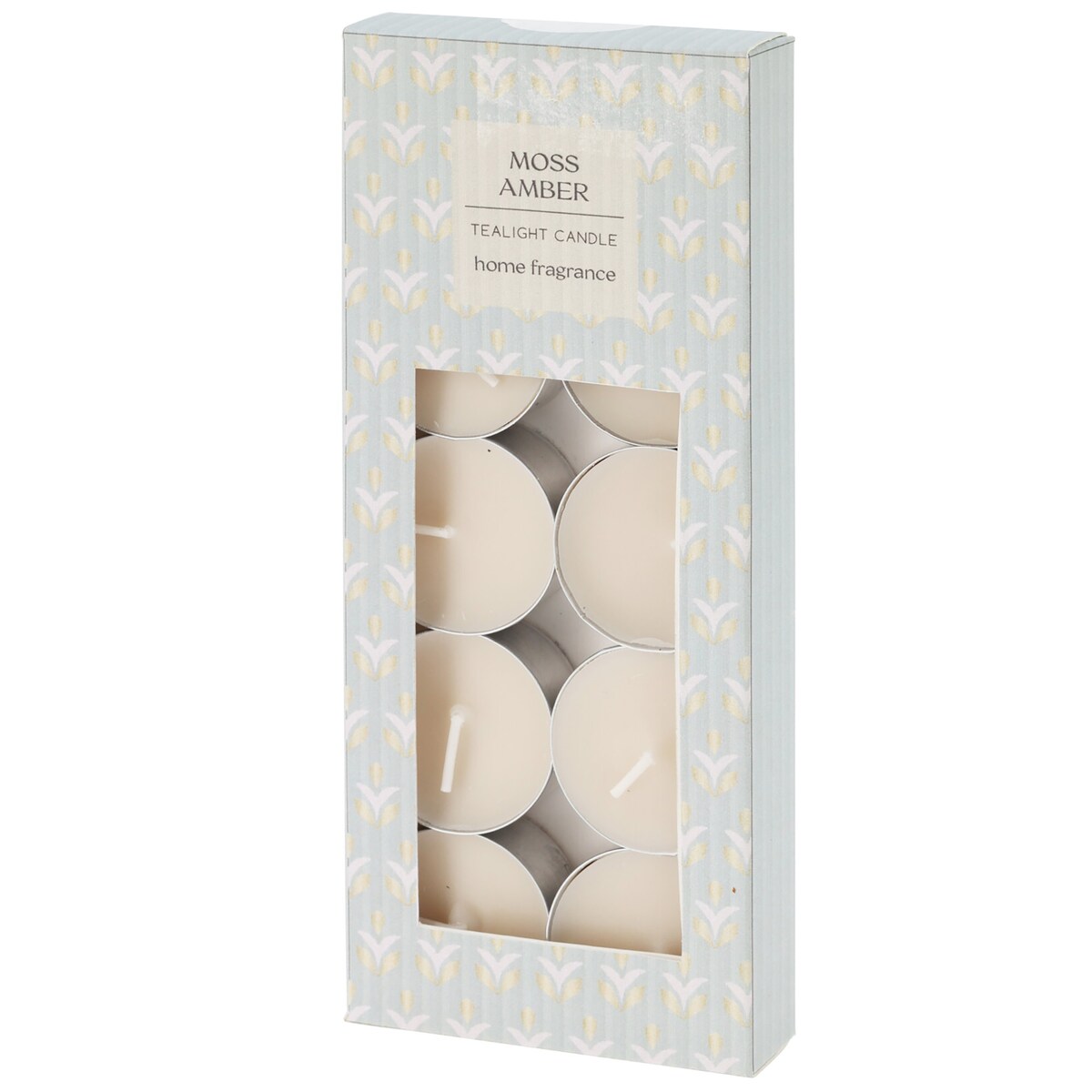 Świeczki Zapachowe Parafinowe Tealight Małe Podgrzewacze Zestaw 10 Szt. Moss Amber