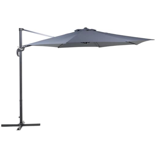 Parasol ogrodowy ⌀ 300 cm szary SAVONA