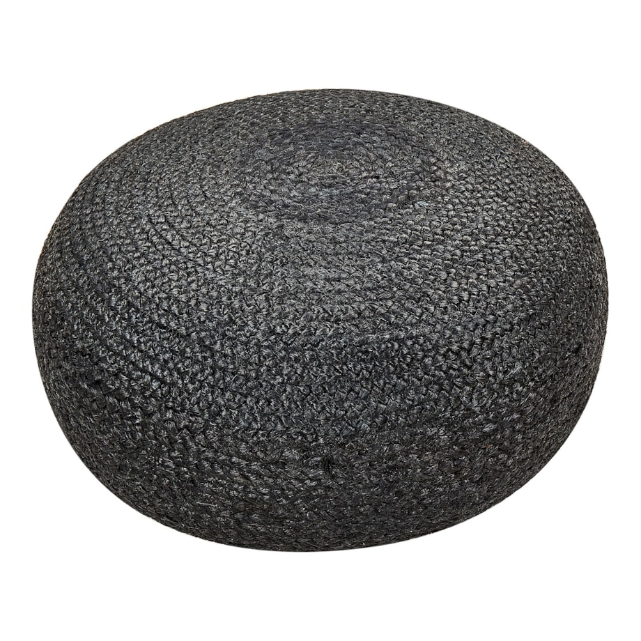 Puf jutowy 50 cm Czarny TIFELT