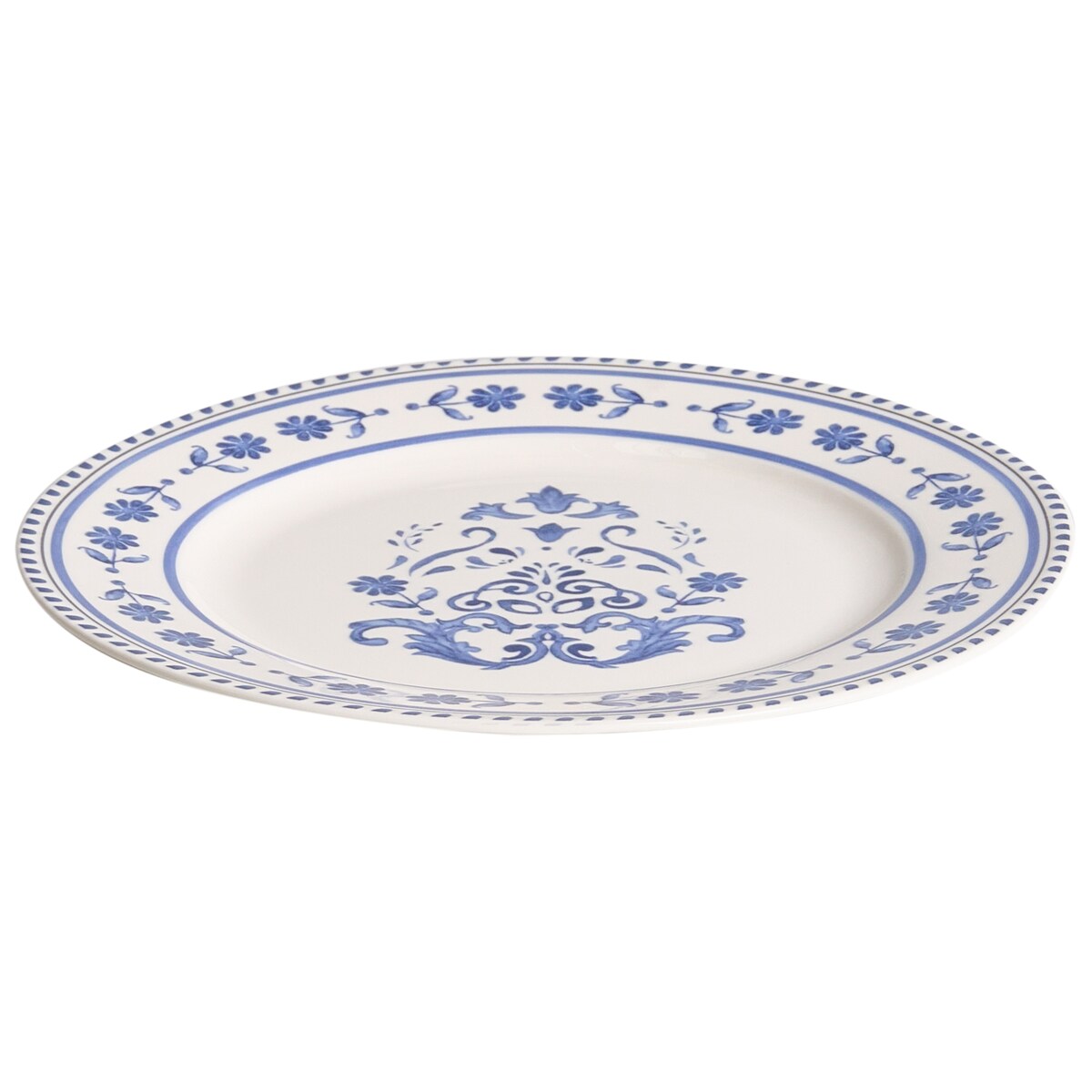 Zastawa stołowa 12-częściowa GALANGAL Porcelana Biały/ niebieski