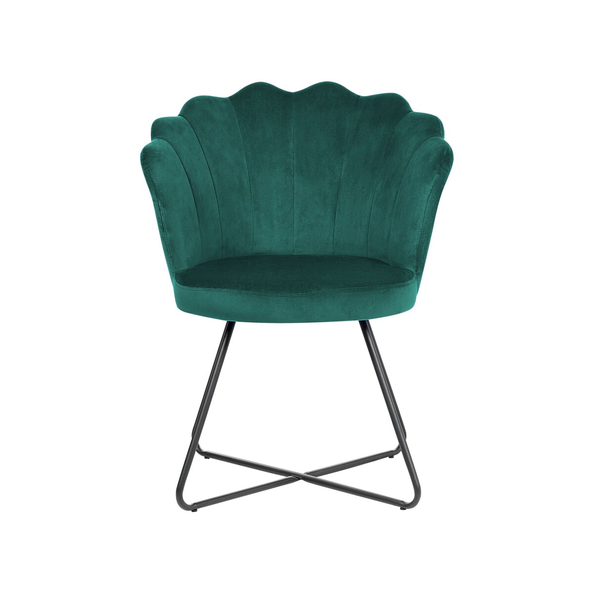 Fotel welurowy zielony LOVELOCK