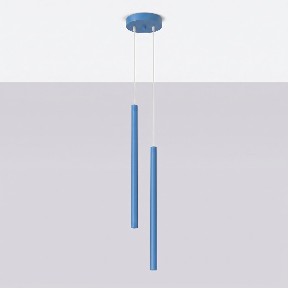Lampa wisząca PASTELO 2 błękitna