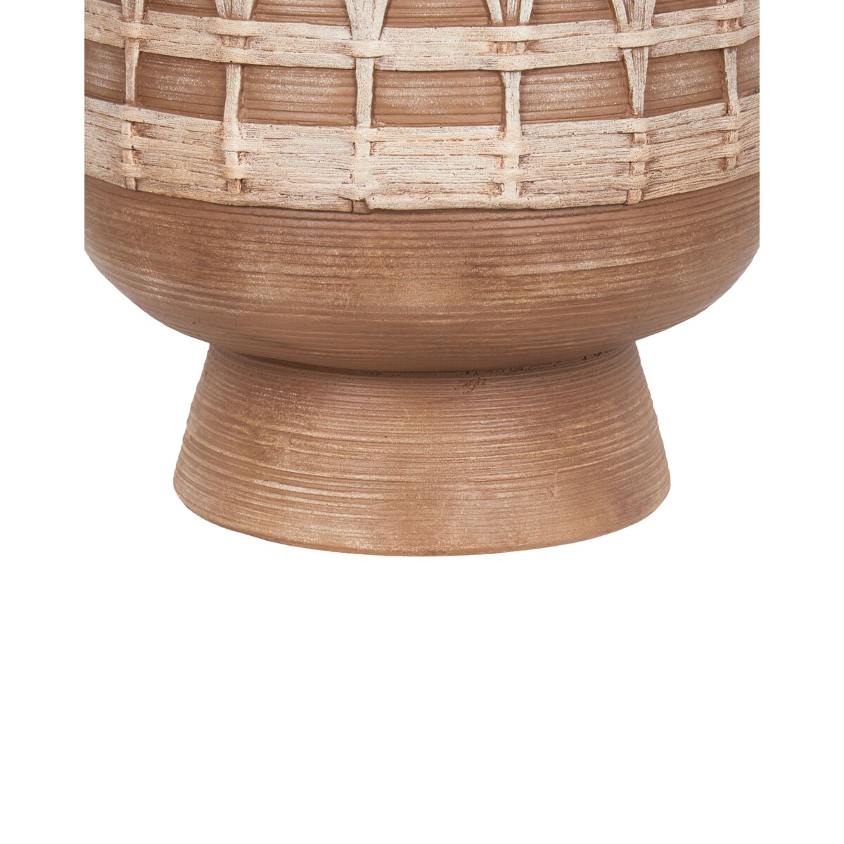 Doniczka 22 cm jasnobrązowa CICUTA