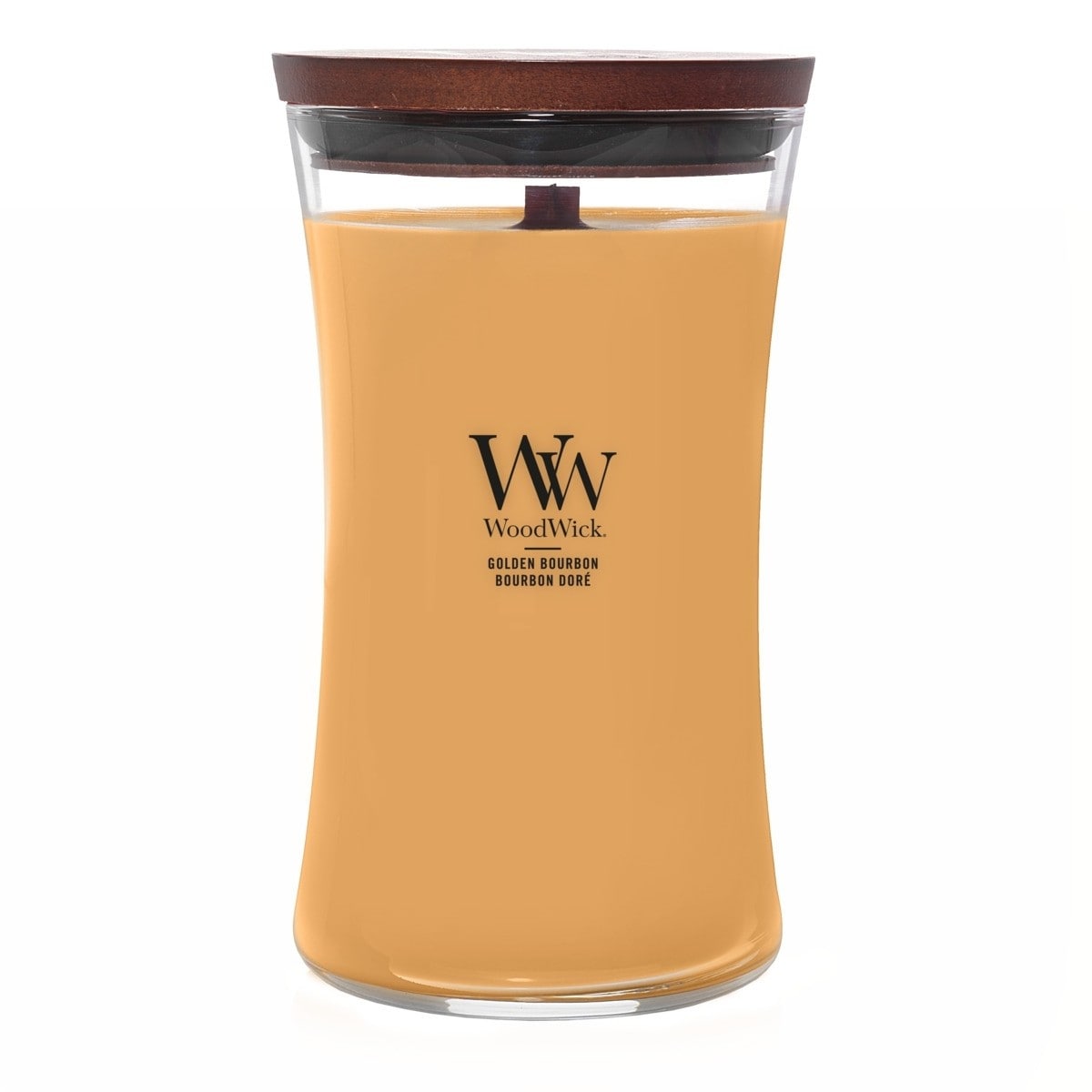 WoodWick świeca duża GOLDEN BOURBON