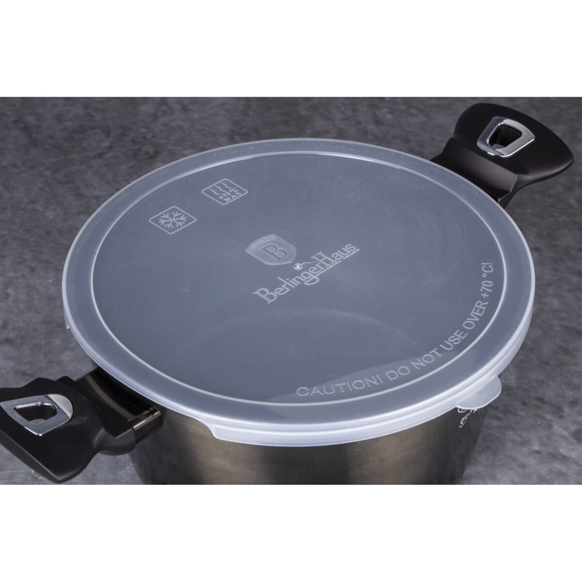 Garnek z powłoką granitową 6.1L 28cm BERLINGER HAUS Shiny Black