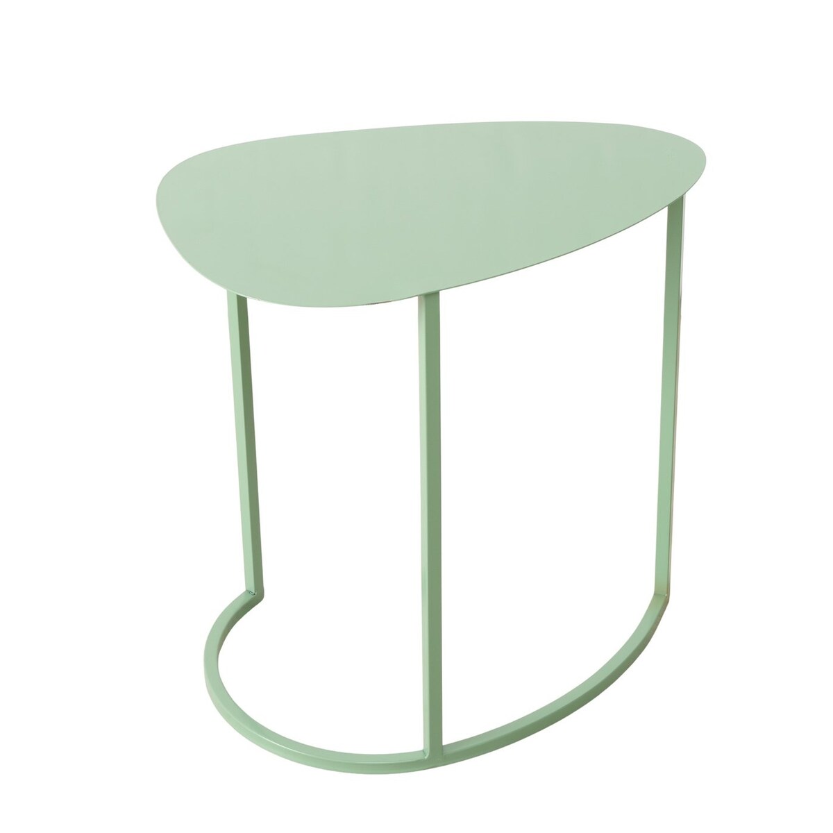 Zestaw dwóch stolików kawowych JERRY, łezka, metalowych