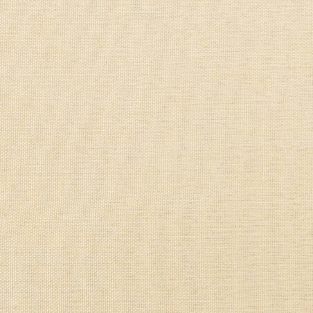 vidaXL Fotel, kremowy, obity tkaniną