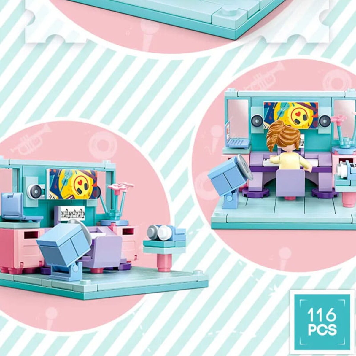 KEYBOARD - mini pokoik klocki - Sluban - 116 elementów