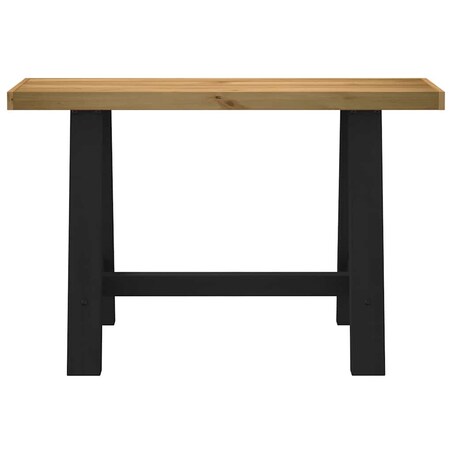 vidaXL Stolik konsolowy, NOAIN, 120x30x75 cm, lite drewno sosnowe