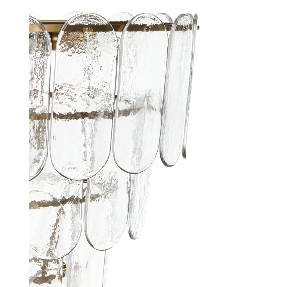 Żyrandol CARAVELI Szkło Mosiężny