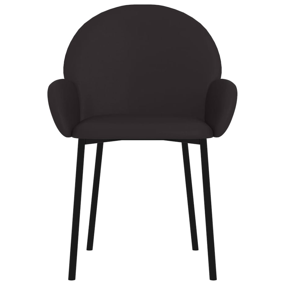 vidaXL Krzesła stołowe, 2 szt., czarne, obite sztuczną skórą