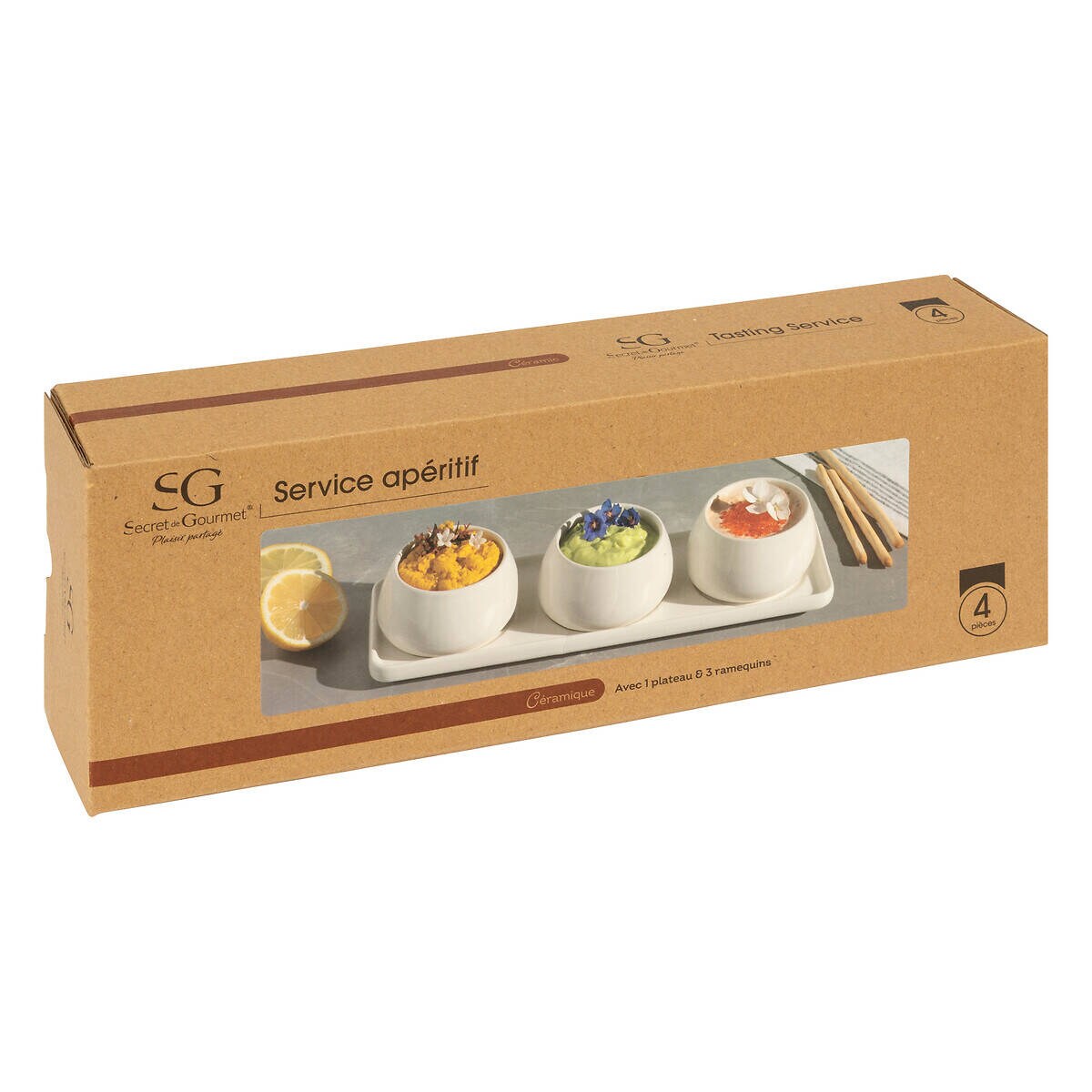 Miseczki do dipów i przekąsek NORA, ceramiczne