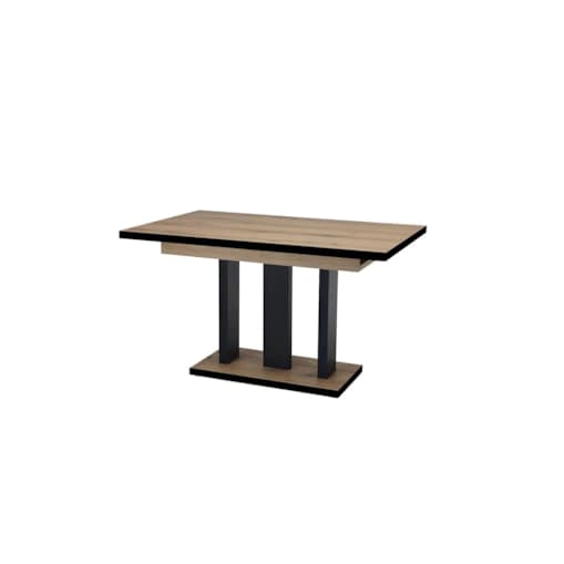 Stół rozkładany APPIA BLACK 130(210)x80 dąb evoke