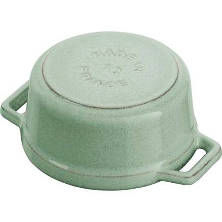 Mini garnek żeliwny okrągły Staub - 250 ml, Miętowy
