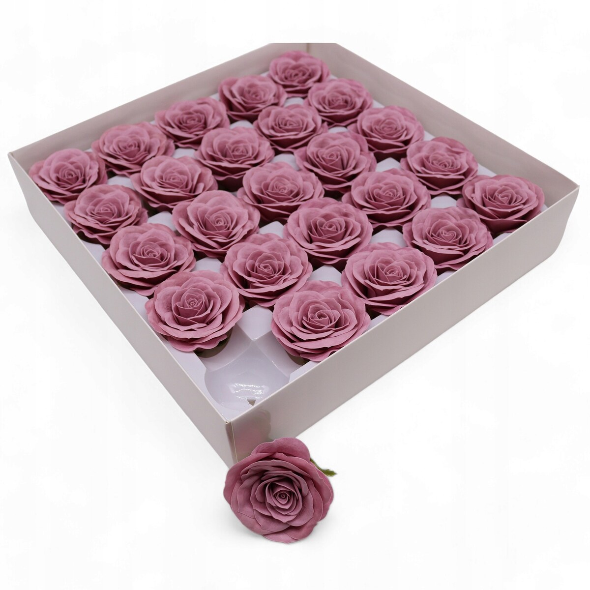 JAK ŻYWA RÓŻA z mydła pachnie na bukiet upominek prezent święta box mydlany