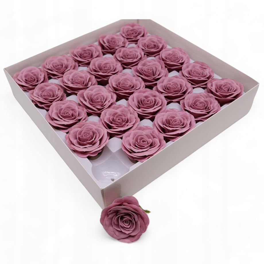 JAK ŻYWA RÓŻA z mydła pachnie na bukiet upominek prezent święta box mydlany