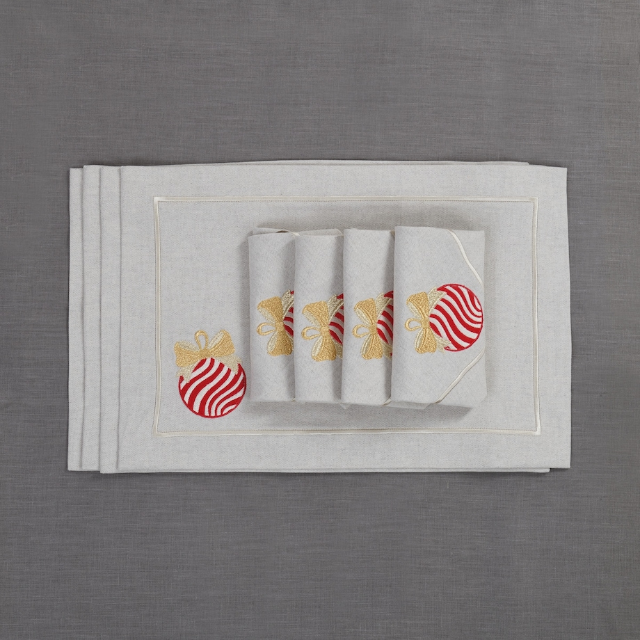 Serwetki Christmas Bauble Mirha - 6 sztuk